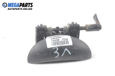 Външна дръжка за Peugeot 206 Hatchback (08.1998 - 12.2012), 4+1 вр., хечбек, позиция: задна, лява
