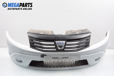 Предна броня за Dacia Sandero Hatchback (06.2008 - 12.2012), хечбек, позиция: предна