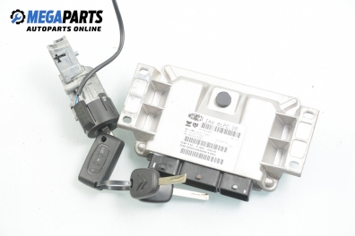 Компютър с контактен ключ за Citroen C4 Coupe (11.2004 - 12.2013) 1.4 16V, 88 к.с., № Magneti Marelli IAW 6LP2.05