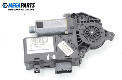 Електромотор за стъклоподемник за Peugeot 307 Hatchback (08.2000 - 12.2012), 4+1 вр., хечбек, позиция: предна, лява, № 9634457580