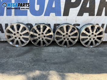 Алуминиеви джанти за Opel Zafira A Minivan (04.1999 - 06.2005) 16 цола, ширина 6 (Цената е за комплекта)