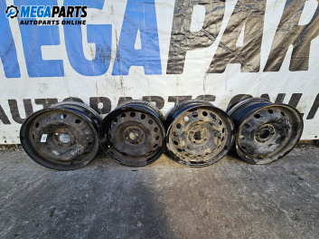 Стоманени джанти за Dacia Logan MCV I (02.2007 - 02.2013) 15 цола, ширина 6 (Цената е за комплекта)