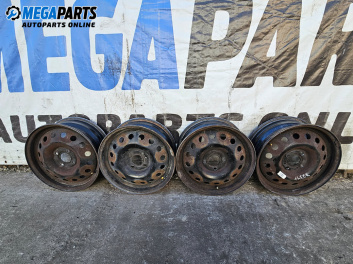 Стоманени джанти за Nissan Micra III Hatchback (01.2003 - 06.2010) 15 цола, ширина 5.5 (Цената е за комплекта)