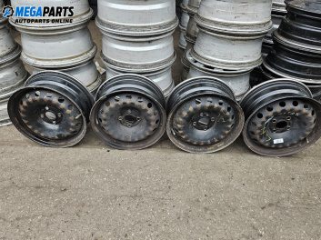 Стоманени джанти за Fiat Punto Grande Punto (06.2005 - 07.2012) 15 цола, ширина 6 (Цената е за комплекта)