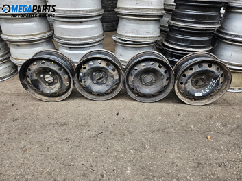 Стоманени джанти за Peugeot 206 Hatchback (08.1998 - 12.2012) 14 цола, ширина 5.5 (Цената е за комплекта)