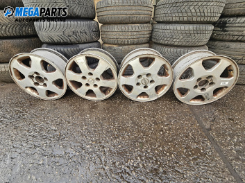 Алуминиеви джанти за Opel Zafira A Minivan (04.1999 - 06.2005) 15 цола, ширина 6, ET 43 (Цената е за комплекта)