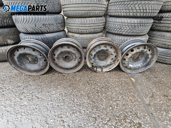 Стоманени джанти за Citroen C2 Hatchback (09.2003 - 09.2017) 15 цола, ширина 5.5 (Цената е за комплекта)