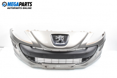 Предна броня за Peugeot 308 Hatchback I (09.2007 - 12.2016), хечбек, позиция: предна