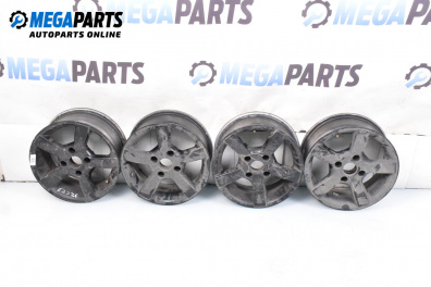 Алуминиеви джанти за Peugeot 206 Hatchback (08.1998 - 12.2012) 17 цола, ширина 6 (Цената е за комплекта)