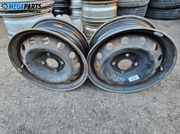 Стоманени джанти за Peugeot 206 Hatchback (08.1998 - 12.2012) 14 цола, ширина 5.5J (Цената е за 2 бр.)