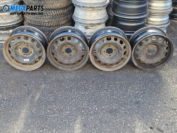 Стоманени джанти за Peugeot 307 Hatchback (08.2000 - 12.2012) 15 цола, ширина 6.5, ET 27 (Цената е за комплекта)