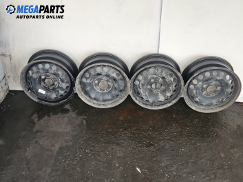 Стоманени джанти за Audi A4 Sedan B6 (11.2000 - 12.2004) 15 цола, ширина 6 J (Цената е за комплекта)