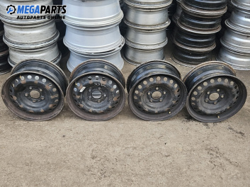 Стоманени джанти за Renault Megane III Hatchback (11.2008 - 12.2015) 15 цола, ET 43 (Цената е за комплекта)