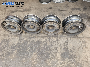 Стоманени джанти за Opel Meriva A Minivan (05.2003 - 05.2010) 15 цола, ширина 6 J, ET 49 (Цената е за комплекта)