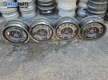 Стоманени джанти за Nissan Almera TINO (12.1998 - 02.2006) 15 цола, ширина 6 J, ET 40 (Цената е за комплекта)