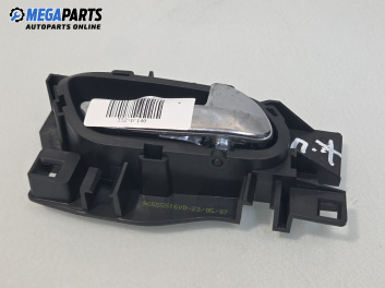 Вътрешна дръжка за Peugeot 207 Hatchback (02.2006 - 12.2015), 4+1 вр., хечбек, позиция: предна, дясна, № 96555516VD