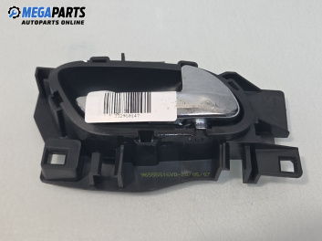 Вътрешна дръжка за Peugeot 207 Hatchback (02.2006 - 12.2015), 4+1 вр., хечбек, позиция: предна, дясна, № 96555516VD