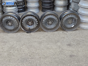 Стоманени джанти за Peugeot 407 Sedan (02.2004 - 12.2011) 16 цола, ширина 6.5 (Цената е за комплекта)