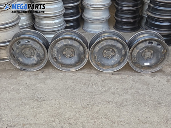 Стоманени джанти за Volkswagen Golf IV Hatchback (08.1997 - 06.2005) 15 цола, ширина 6 (Цената е за комплекта)