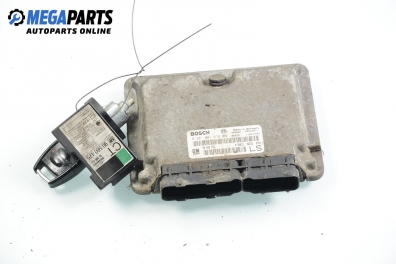 Компютър с контактен ключ и имобилайзер за Opel Astra G Hatchback (02.1998 - 12.2009) 1.7 TD, 68 к.с., № Bosch 0 281 001 670