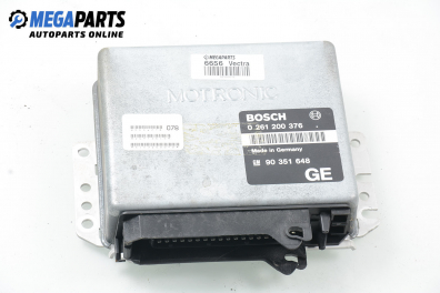 Компютър двигател за Opel Vectra A Sedan (08.1988 - 11.1995) 2.0 i Catalyst, 116 к.с., № Bosch 0 261 200 376