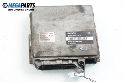 Компютър двигател за BMW 3 Series E36 Compact (03.1994 - 08.2000) 318 tds, 90 к.с., № Bosch 0 281 001 243