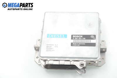 Компютър двигател за BMW 5 Series E34 Sedan (12.1987 - 11.1995) 525 tds, 143 к.с., № Bosch 0 281 001 119