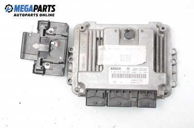 Компютър с четец и карта за Renault Scenic II Minivan (06.2003 - 07.2010) 1.9 dCi (JM14), 131 к.с., № Bosch 0 281 012 589
