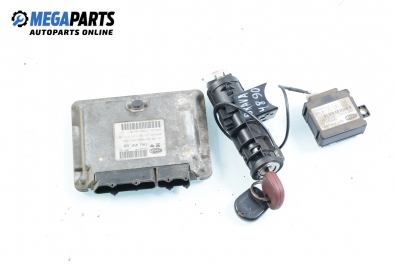 Компютър с контактен ключ и имобилайзер за Fiat Brava Hatchback (10.1995 - 06.2003) 1.6 16V (182.BB), 103 к.с., № Magneti Marelli IAW 49F.B9