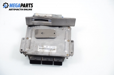 Компютър с четец и карта за Renault Laguna II Grandtour (03.2001 - 12.2007) 1.9 dCi (KG0G), 120 к.с., № Bosch 0 281 010 556