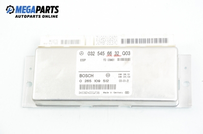 Компютър ABS/ESP за Mercedes-Benz E-Class Sedan (W211) (03.2002 - 03.2009), № Bosch 0 265 109 512
