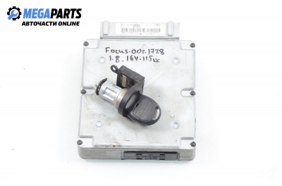 Компютър с контактен ключ за Ford Focus I Hatchback (10.1998 - 12.2007) 1.8 16V, 115 к.с., № 98AB 12A650 CFG
