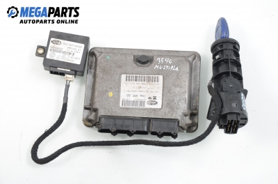 Компютър с контактен ключ и имобилайзер за Fiat Multipla Multivan (04.1999 - 06.2010) 1.6 100 16V (186AXA1A), 103 к.с., № Magneti Marelli IAW 49F.B2