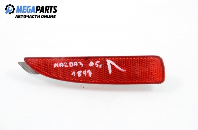 Светлоотразител за Mazda 3 Hatchback I (10.2003 - 12.2009), хечбек, позиция: лява