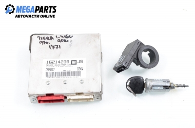 Компютър с контактен ключ за Opel Tigra Coupe (07.1994 - 12.2000) 1.4 16V, 90 к.с., № 16214239