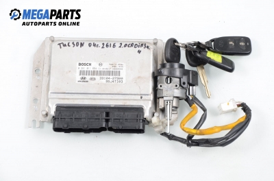 Компютър с контактен ключ за Hyundai Tucson SUV (06.2004 - 11.2010) 2.0 CRDi 4WD, 113 к.с., № Bosch 0 281 011 694