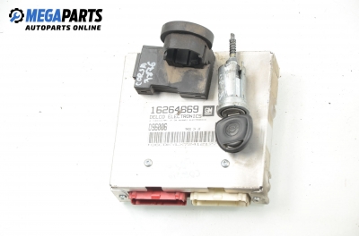 Компютър с контактен ключ и имобилайзер за Opel Corsa B Hatchback (03.1993 - 12.2002) 1.4 i, 60 к.с., № GM 16264869