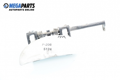 Външна дръжка за Peugeot 206 Hatchback (08.1998 - 12.2012), 4+1 вр., хечбек, позиция: предна, лява
