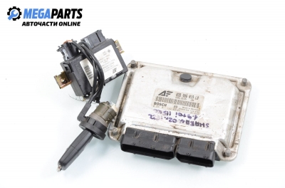 Компютър с контактен ключ и имобилайзер за Volkswagen Sharan Minivan I (05.1995 - 03.2010) 1.9 TDI 4motion, 115 к.с., № Bosch 0 281 011 144