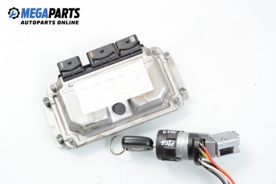 Компютър с контактен ключ за Peugeot 307 Hatchback (08.2000 - 12.2012) 1.6 16V, 109 к.с., № 9644692380