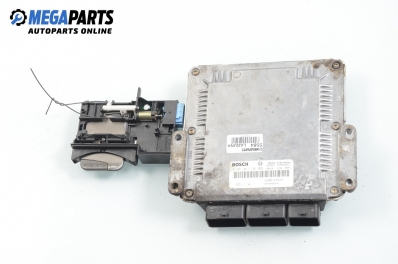 Компютър с четец и карта за Renault Laguna II Hatchback (03.2001 - 12.2007) 1.9 dCi (BG08, BG0G), 120 к.с., № Bosch 0 281 011 101