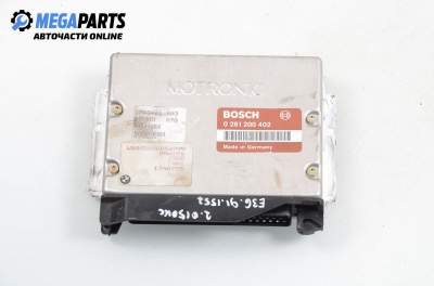 Компютър двигател за BMW 3 Series E36 Sedan (09.1990 - 02.1998) 320 i, 150 к.с., № Bosch 0 261 200 402
