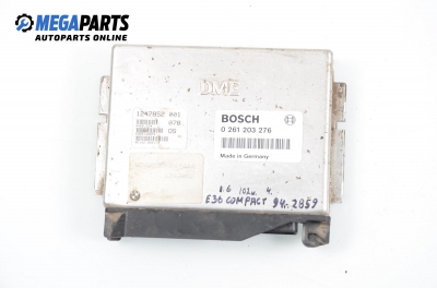 Компютър двигател за BMW 3 Series E36 Compact (03.1994 - 08.2000) 316 i, 102 к.с., № Bosch 0 261 203 276