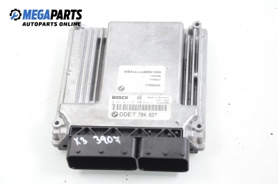 Компютър двигател за BMW X3 Series E83 (01.2004 - 12.2011) 3.0 d, 204 к.с., № Bosch 0 281 011 121 / DDE 7 794 627