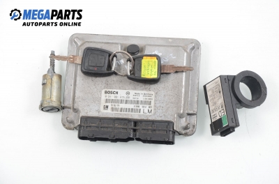 Компютър с контактен ключ и четец за Opel Astra G Estate (02.1998 - 12.2009) 2.0 DI, 82 к.с., № Bosch 0 281 001 675