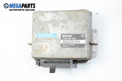 Компютър двигател за BMW 5 Series E34 Sedan (12.1987 - 11.1995) 524 td, 115 к.с., № Bosch 0 281 001 078