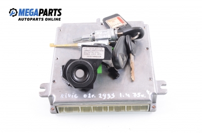 Компютър с контактен ключ и имобилайзер за Honda Civic VII Hatchback (03.1999 - 02.2006) 1.4 i (EU, EP, EV), 75 к.с., № 37820-PMA-E72