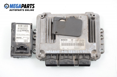 Компютър с карта за Renault Megane II Grandtour (08.2003 - 08.2012) 1.9 dCi, 120 к.с., № Bosch 0 281 011 275