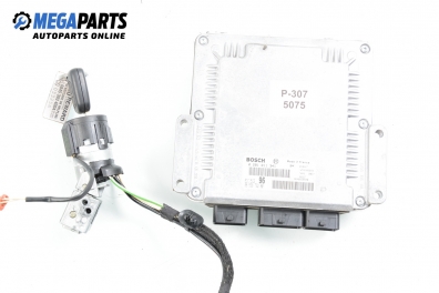 Компютър с контактен ключ за Peugeot 307 Hatchback (08.2000 - 12.2012) 2.0 HDi 90, 90 к.с., № Bosch 0 281 011 341