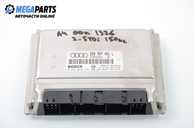 Компютър двигател за Audi A4 Avant B5 (11.1994 - 09.2001) 2.5 TDI quattro, 150 к.с., № 8D0 907 401 L